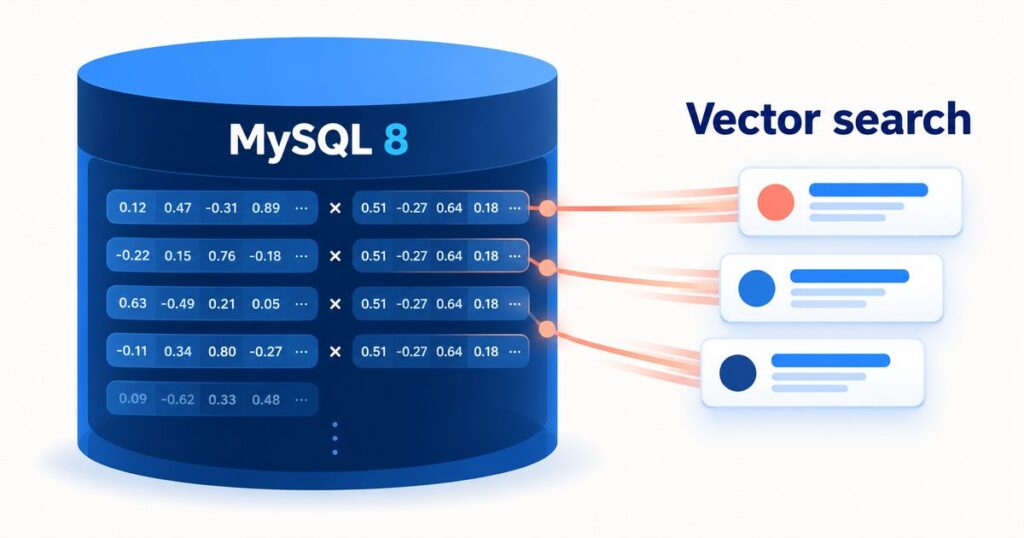 Vector search running inside a MySQL database